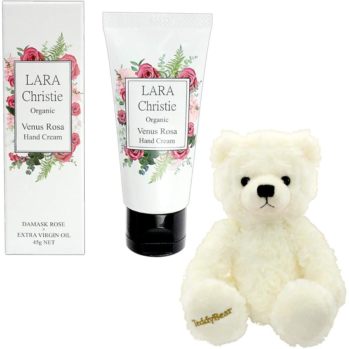 [Sears] Sears LARA Christie Hand Cream with Venus Rosa Teddy Bear Plush Gift Set Pearl White Teddy lcs91-0001-tdt-01-w