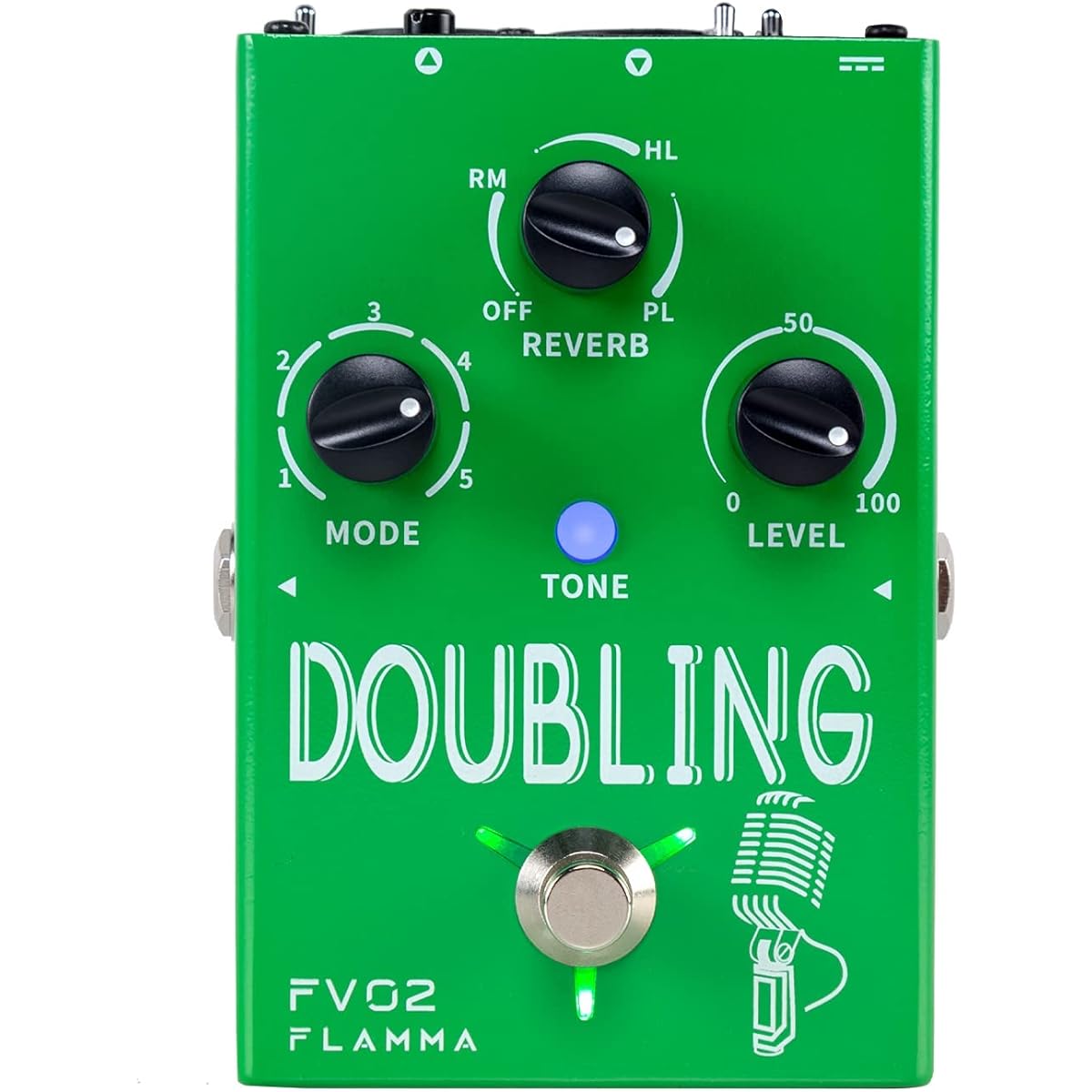 FLAMMA FV02 Vocal Effects Processor Reverb Chorus Effect Support Multiple Vocal Modes with 48V Phantom Power