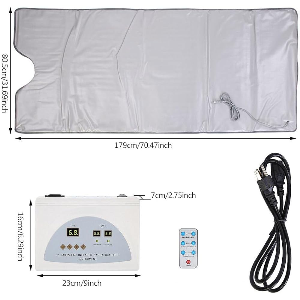 Infrared Sauna Blanket, 110V Far Infrared Sauna Heating Blanket Body Shaping Fitness Machine