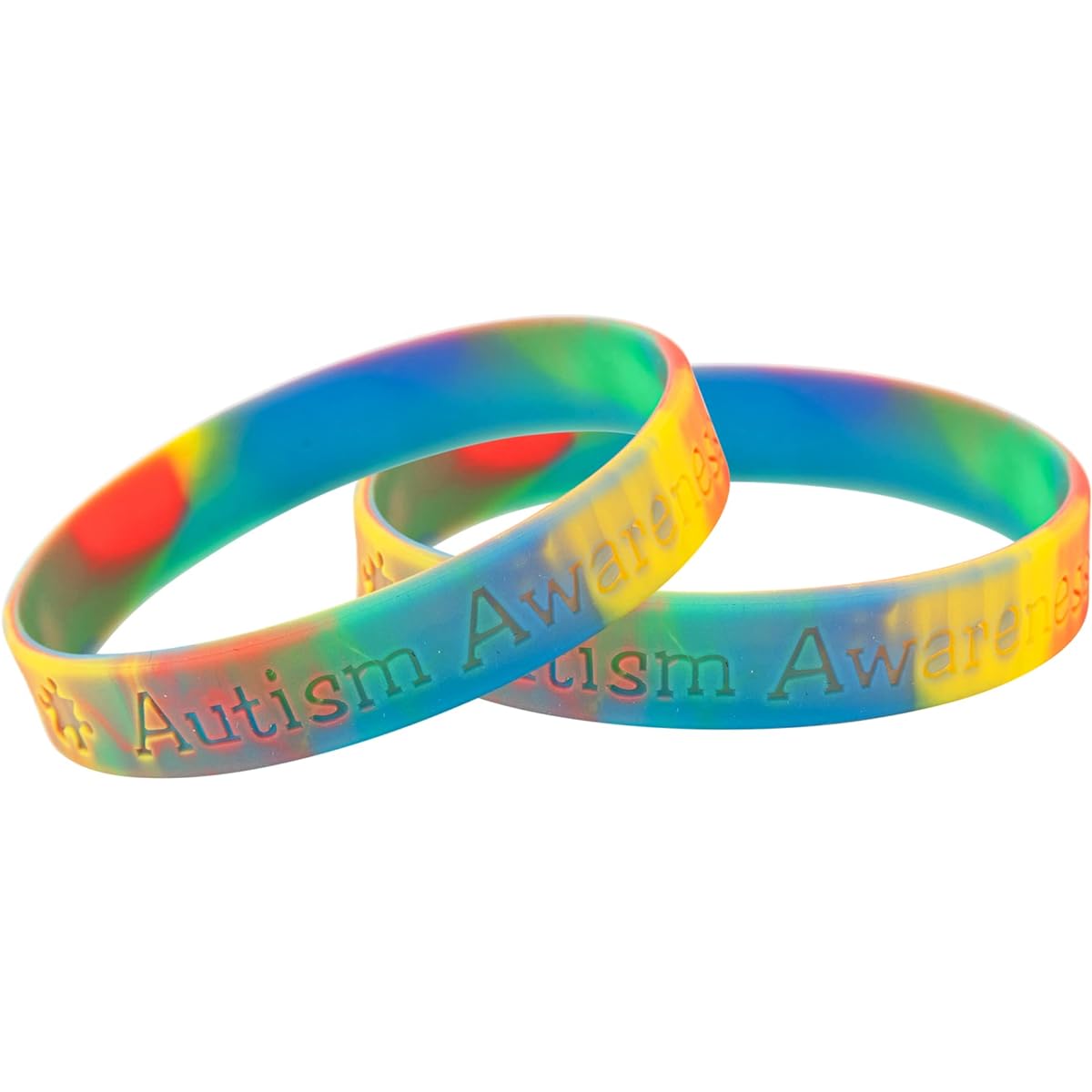 Fundraising For A Cause | Autism Awareness Silicone Bracelets - Cheap Asperger Syndrome and Autism Awareness Rubber Wristbands