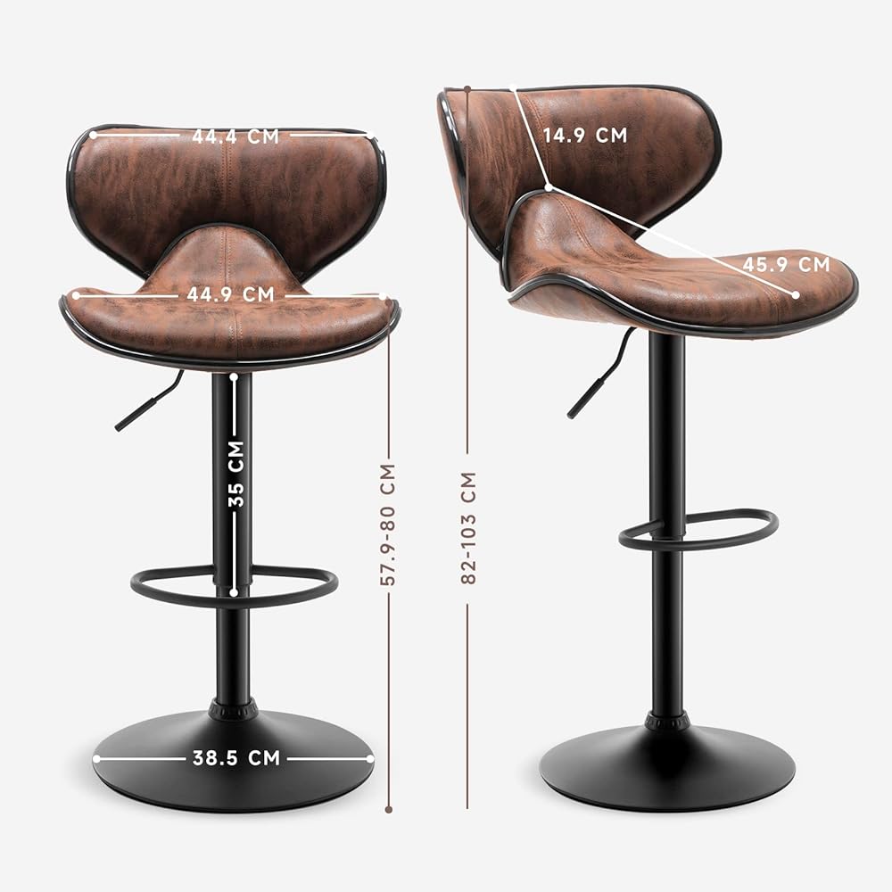 Danketuhl Counter Chair Bar Chair Swivel Lifting Vintage Counter Stool Bar Stool 2