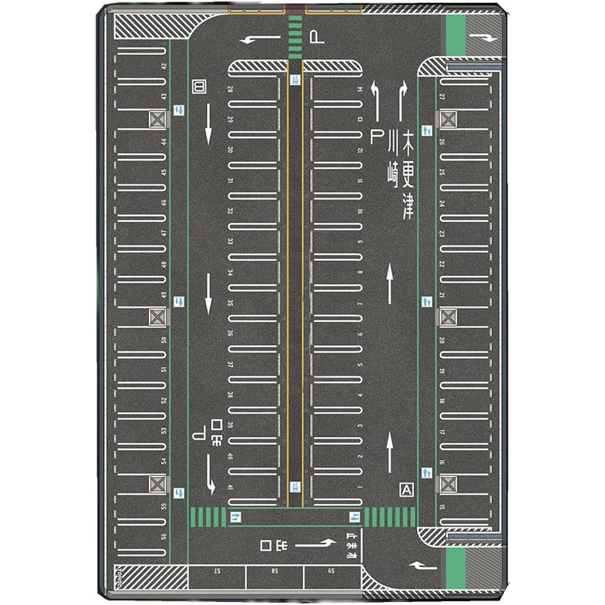 TAPDRA 1/64 Parking Mat Model Car Vehicle Scene Display Large Garage Toy Mouse Pad (J Size)