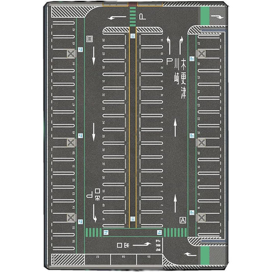 TAPDRA 1/64 Parking Mat Model Car Vehicle Scene Display Large Garage Toy Mouse Pad (J Size)