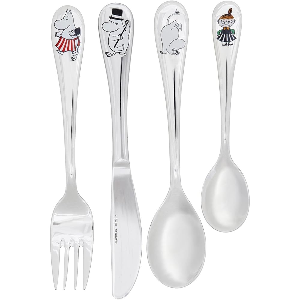 [Regular Imported Product] Moomin (Moomin by ARABIA) Cutlery Set of 4 Children Set Family 1009273