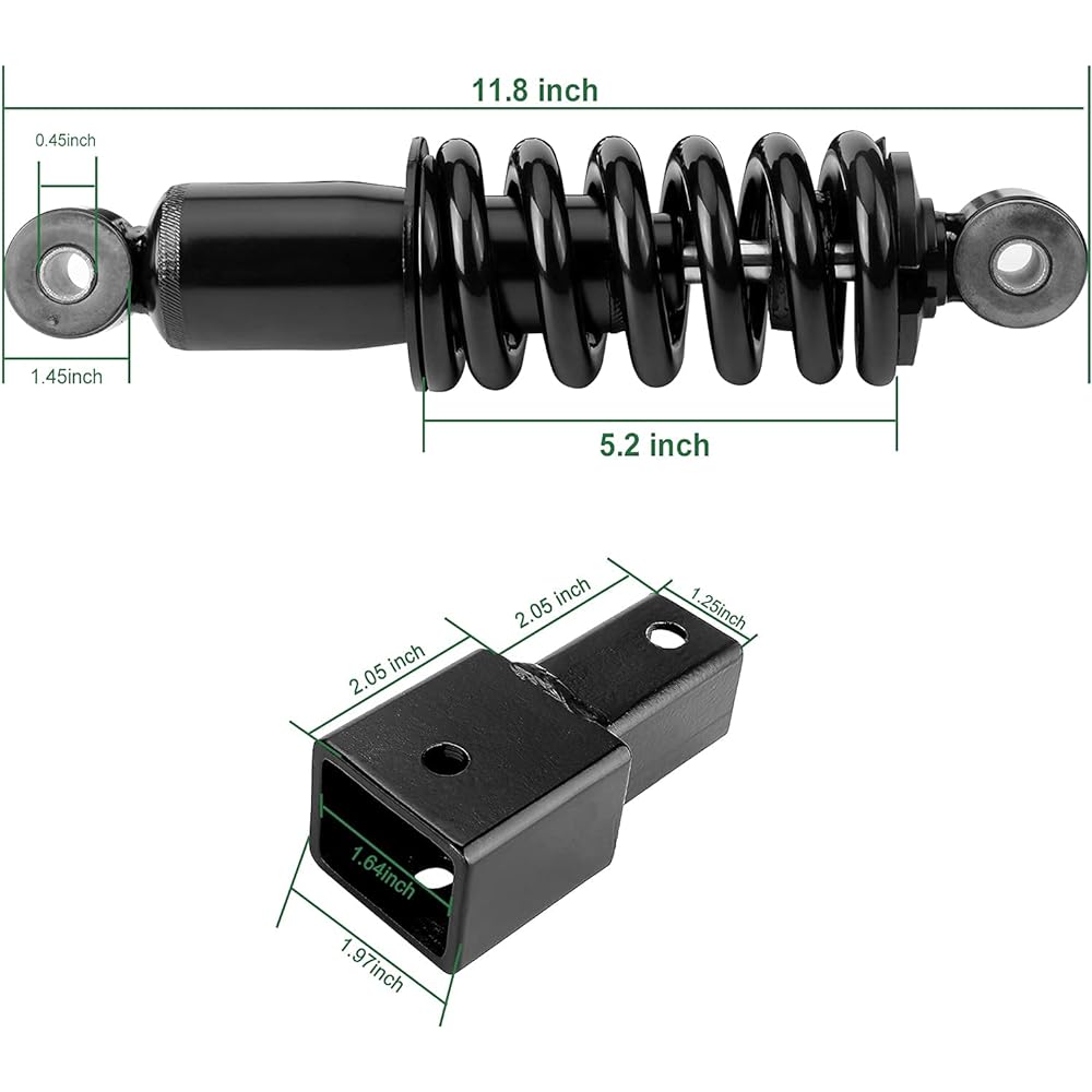 Roykaw Yamaha G29 Heavy Duty Rear Shock Absorber Assembly Kit for Golf Cart Gas & Electric Models #JR6-F2210-00 Replacement