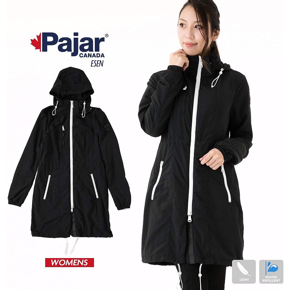 [Pajar] ESEN Women's Raincoat, Rain Jacket, Outerwear, Coat, Hood, Removable