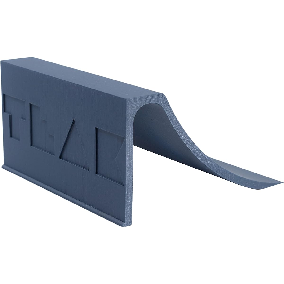 Cheek Tuning Fingerboard Quarterpipe - 6 x 6 x 3 - Blue Steel Colorway