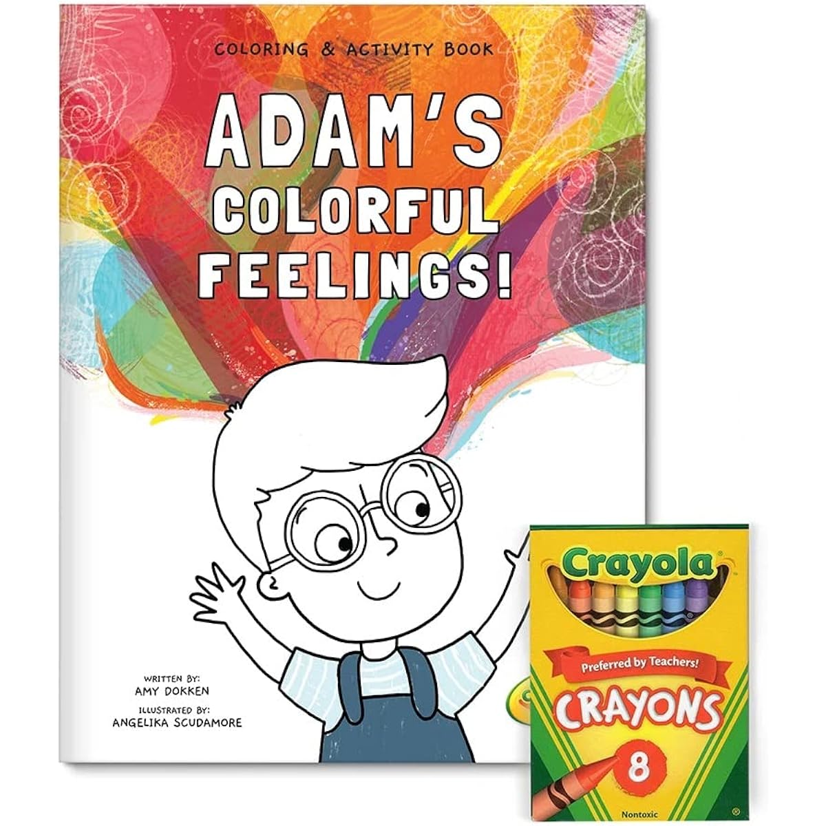 I See Me! Personalized Coloring & Activity Book for Kids by Crayola "Color My Feelings