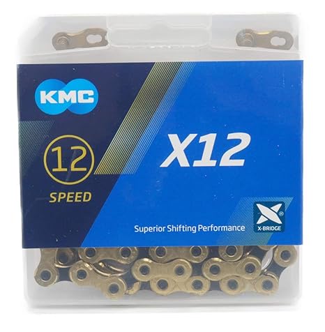 KMC X12 Chain 126Links (Gold) for 12 Speed/12S/12 Speed/12 Speed [Parallel Import]