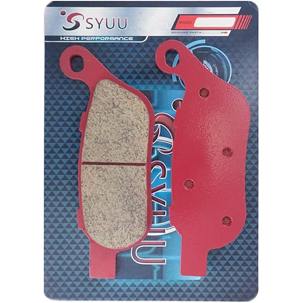 S SYUU Front and Rear Ceramic Brake Pads Compatible with Harley-Davidson FLSTN Softail Deluxe FLS Softail Slim FXST Softail Standard 2015-2017 FA296F FA458R