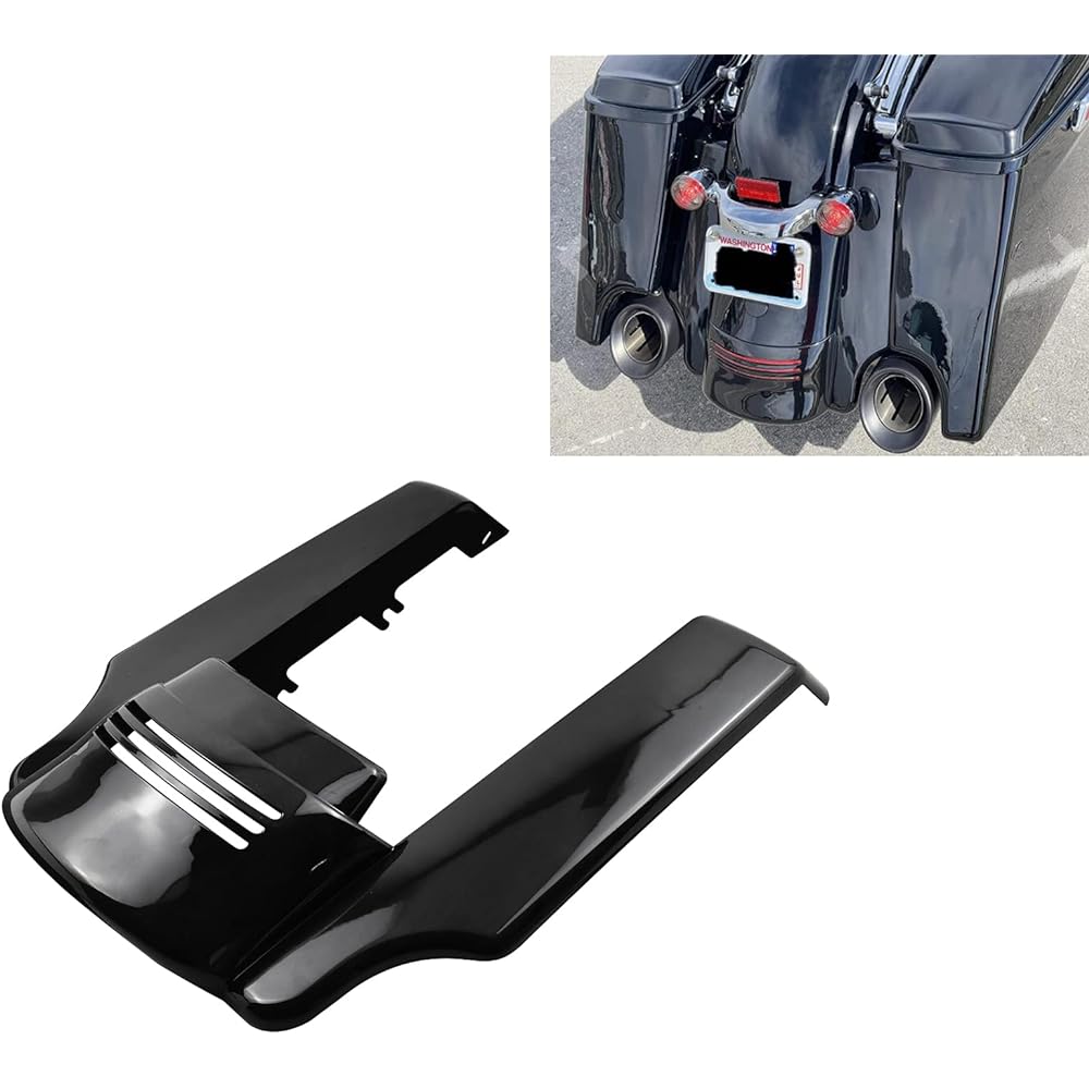 Rebacker Motorcycle Gloss Black Angle Stretch Rear Fender Extension for Harley 2014-18 FLH FLT FLHR FLHX