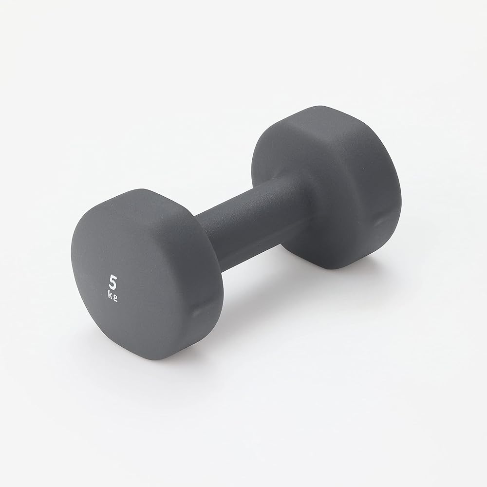 La-VIE No-Slip Dumbbell 5kg 1 Piece Easy to Grip Muscle Training 3B-3413 [Manufacturer Genuine Product]