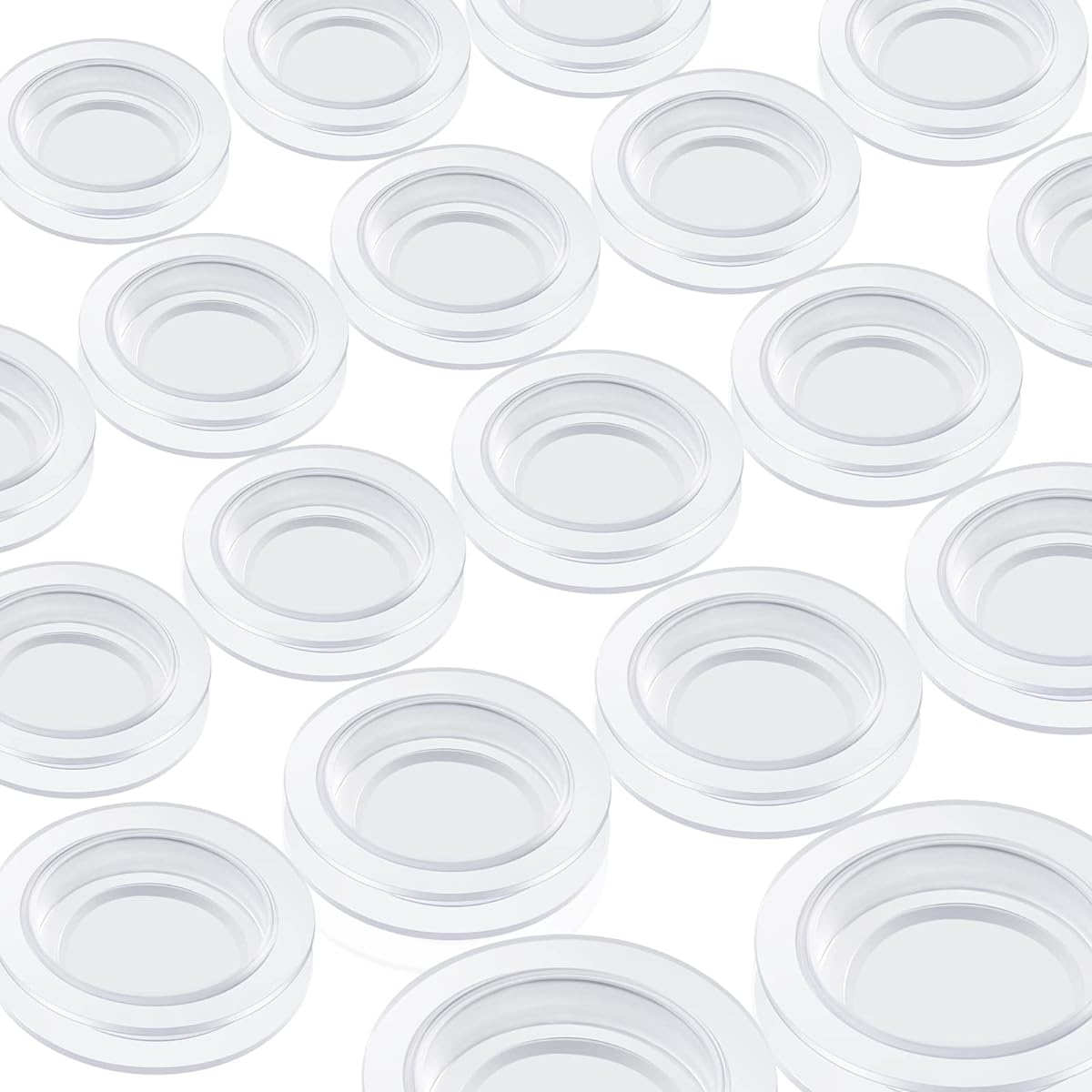Rubber Piggy Bank Plug Piggy Bank Plug Rubber Piggy Bank Stopper Cover Rubber Round Plug (Clear, 7 Sizes) 20pcs