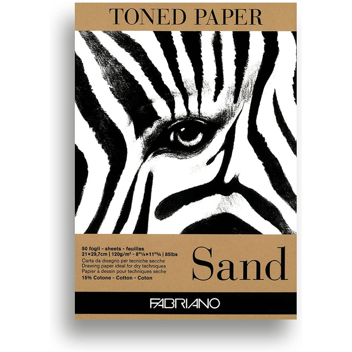 Fabriano Paper Pad Sand 8" 1/4" x 11" 3/4