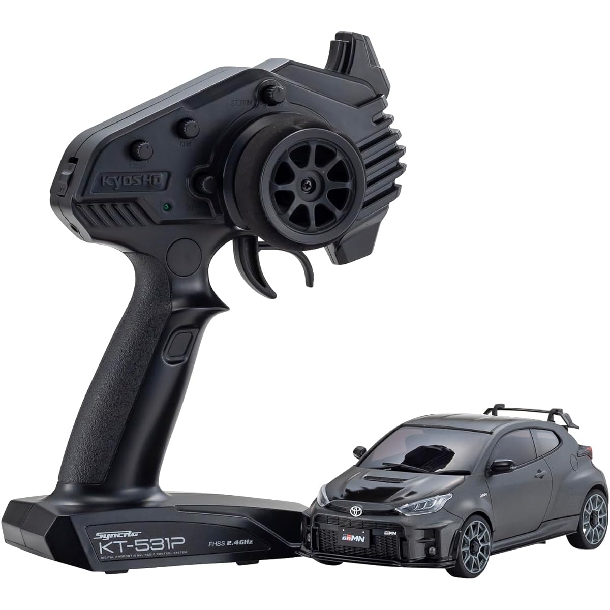 Kyosho Kyoso MINI-Z AWD Toyota GRMN Yaris Circuit Package Gunmetallic Electric Radio Controlled 32640GM
