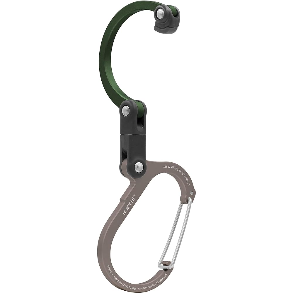 Genuine Domestic Product HERO CLIP Multifunctional Carabiner Type Hook Back Hanger Static Load 27kg