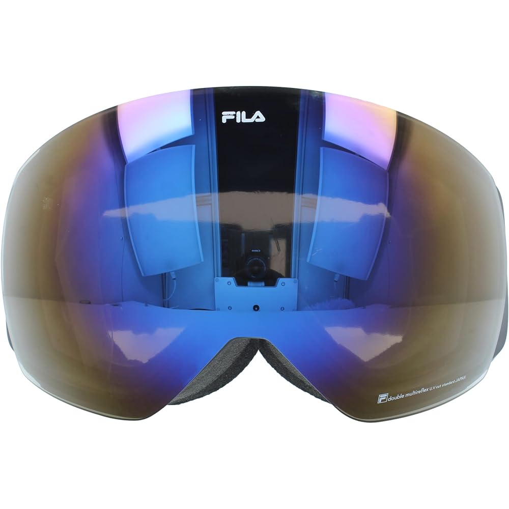 [Fila] Goggles Mirror Lens FLG 1222-2 UV Protection Anti-Fog Spherical Lens Double Lens Glasses Compatible Unisex Men Women Ski Goggles Snowboard Goggles Snowboarding