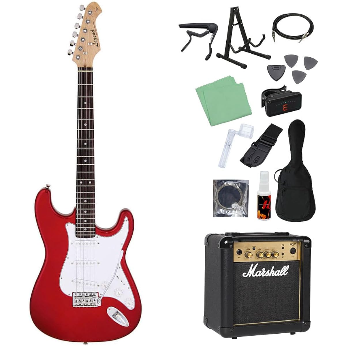 LEGEND LST-Z Electric Guitar Beginner 14-piece Set [With Marshall Amplifier] CA Stratocaster Type Legend