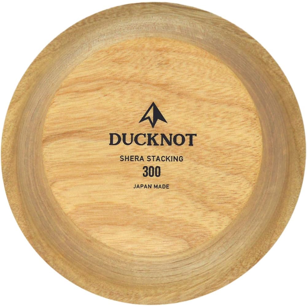 DUCKNOT Sherasta Wood Cup Natural Wood Solid Wood Stacking Shera Cup Outdoor Made in Japan (Natural)