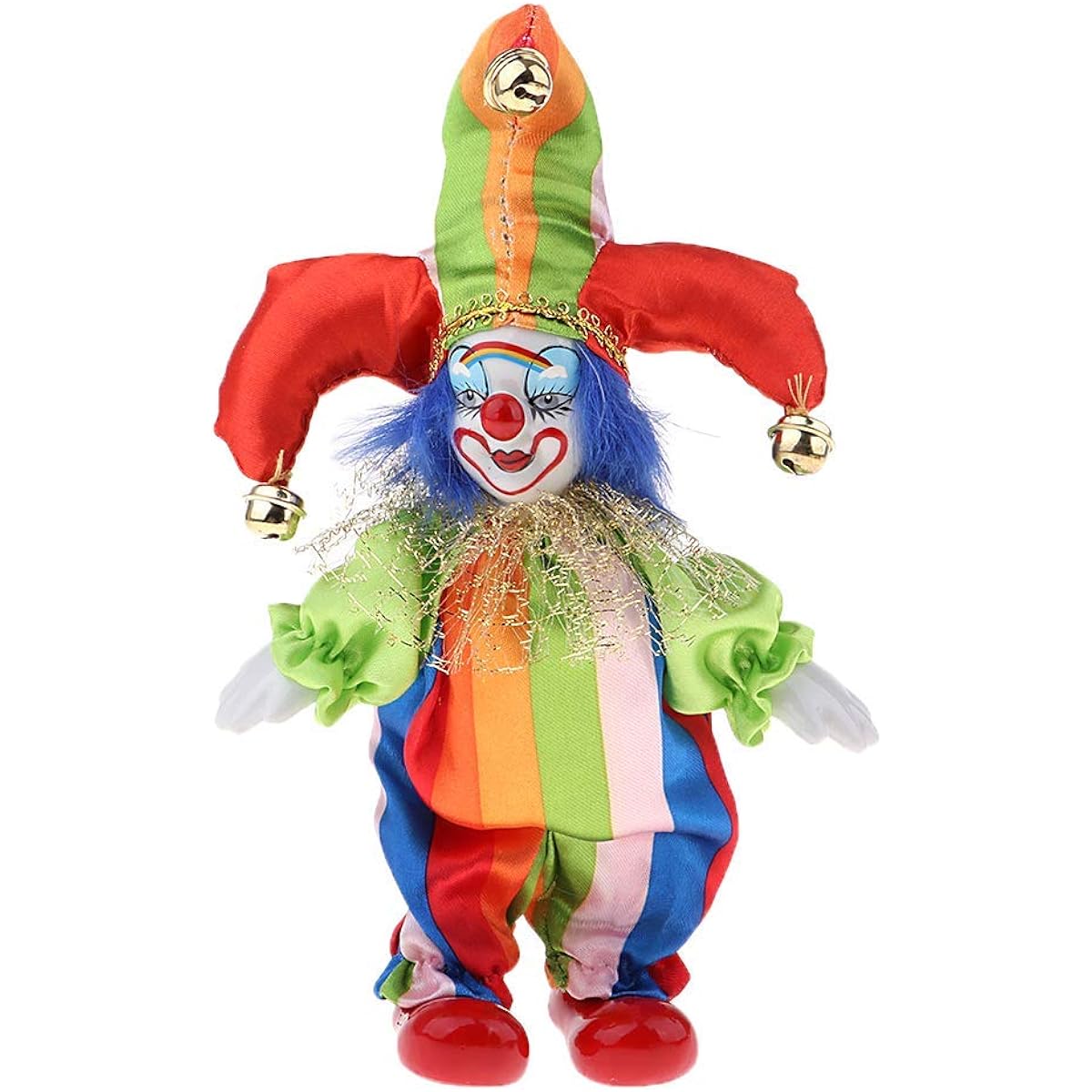 KODORIA Clown Doll Clown Figure Doll Halloween Ornament Home Table Desk Top Decor - #6