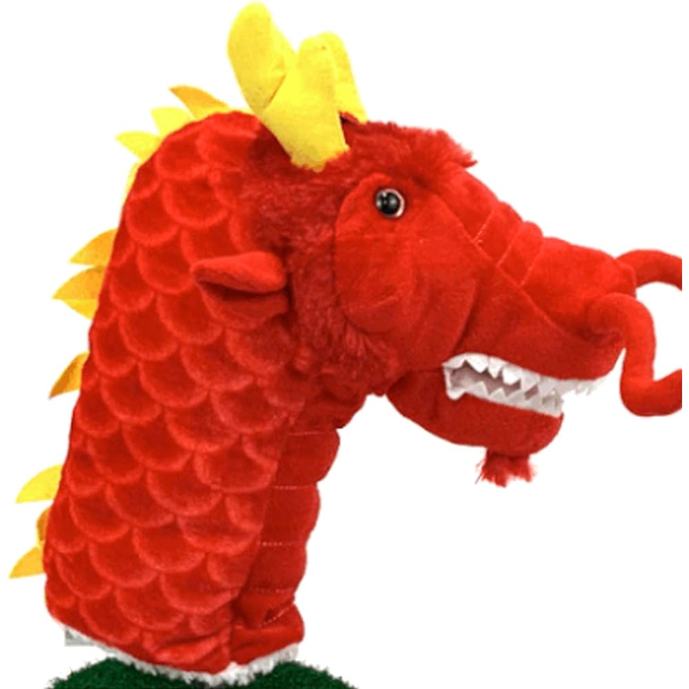 Hokushin Trading Head Cover Red for Driver [460cc Compatible] Red Dragon WHC1756