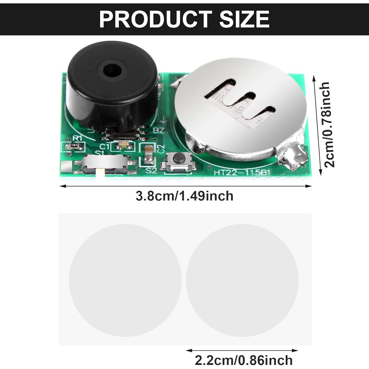 4 Pieces Random Noise Maker Prank for Adults Annoying PCB Prank Device Prank Supplies Annoying Mini PCB Make Beeps Small Size and Long Battery Life Start Pranks at Party Office Home