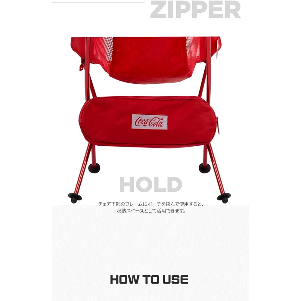 Solomon Shoji Coca-Cola Camping Lightweight Low Chair COCA-COLA CAMPING LOW CHAIR Outdoor Camping Folding Chair Outdoor Chair Lightweight Chair