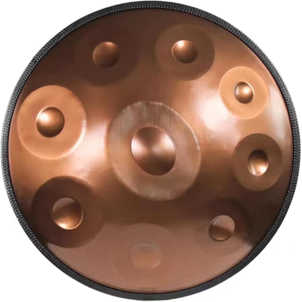 Hand Pan Drum 440HZ D Minor 9 Notes 22 Inch Steel Tongue Drum with Carry Bag/Tripod/2 Hang Drum Mallets, Perfect for Sound Healing, Personal Meditation, Yoga (Gold)