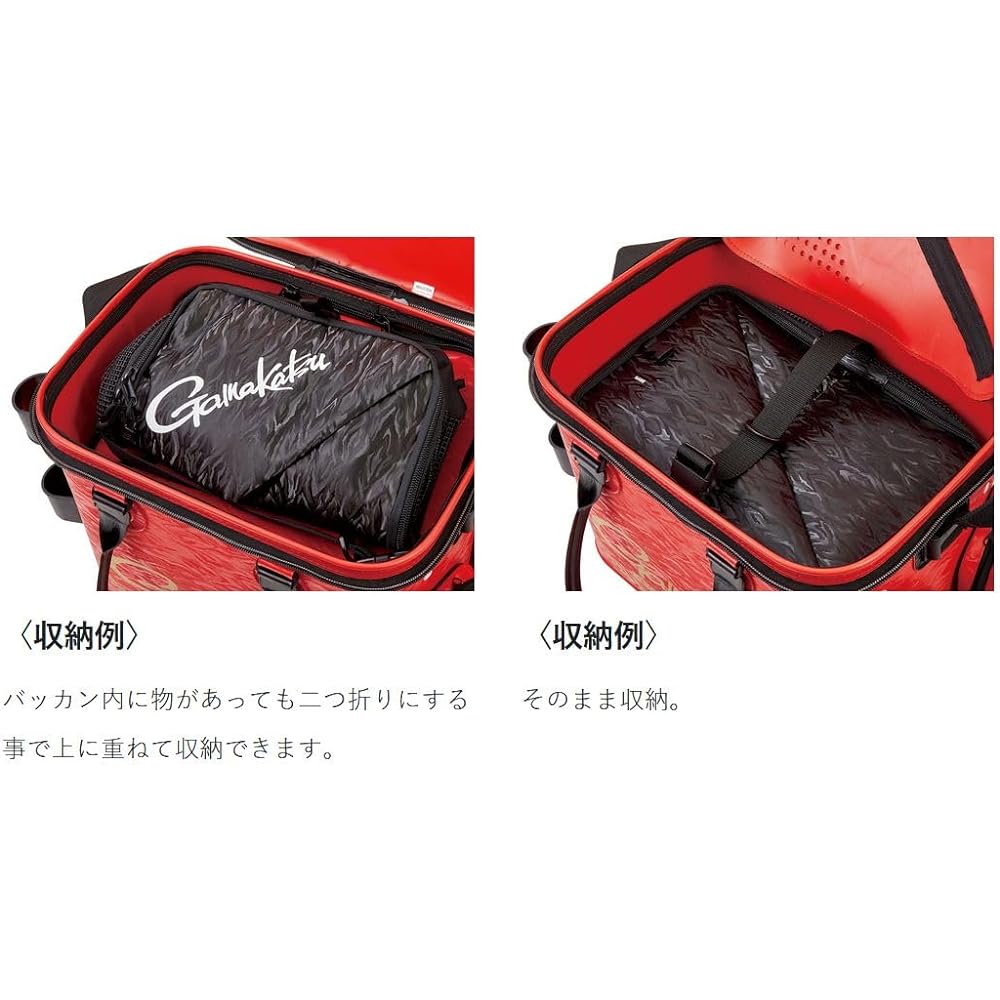 Gamakatsu G Utilized Mesh Backpack GM2543 Black (BK WORKS) 40cm