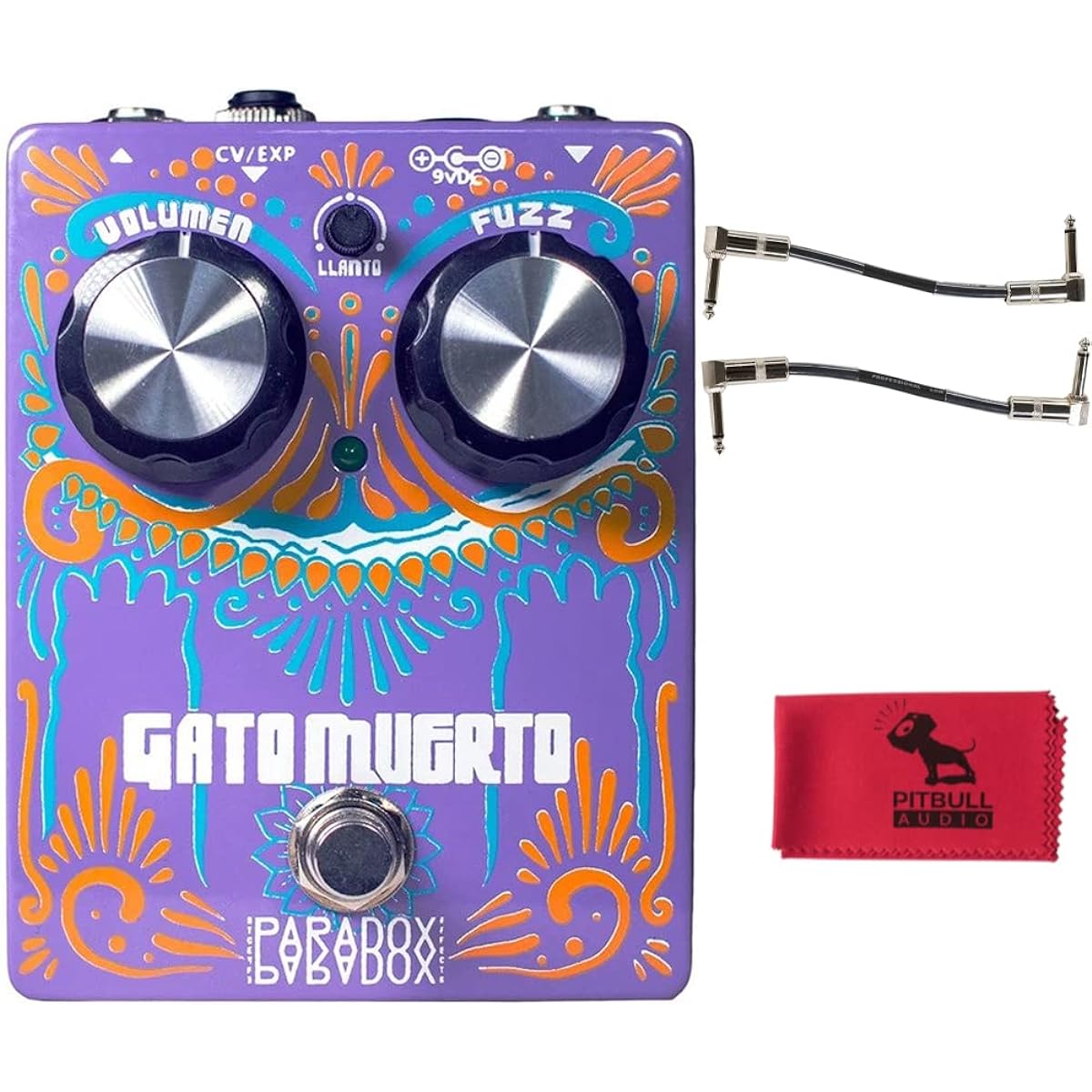 Paradox Effects Gatmuert Pedal Patch Cables & Pitbull Audio Cloth Included