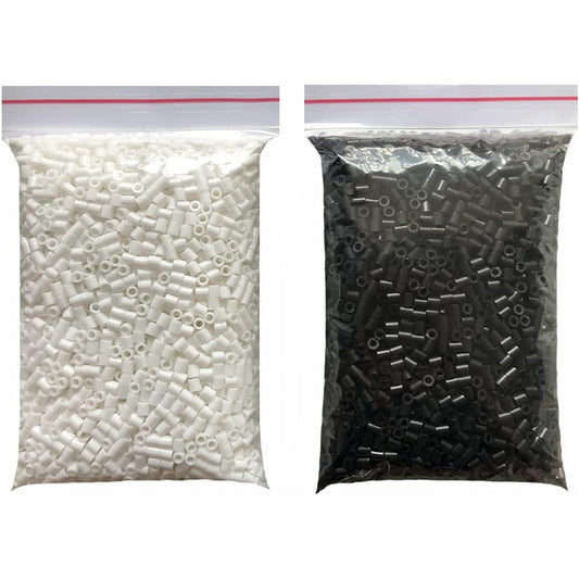 5mm White 2200pcs Black 2200pcs Iron Beads Fuse Beads for Crafts, Handmade Decoration DIY Maker