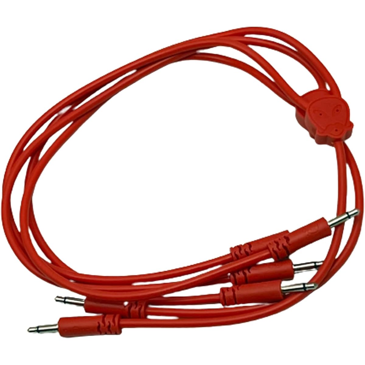 Luigi's Modular Doppio 3.5mm Splitter Patch Cable 15cm x 30cm - 2 Pack (Red) - for Eurorack Modular Synthesizer
