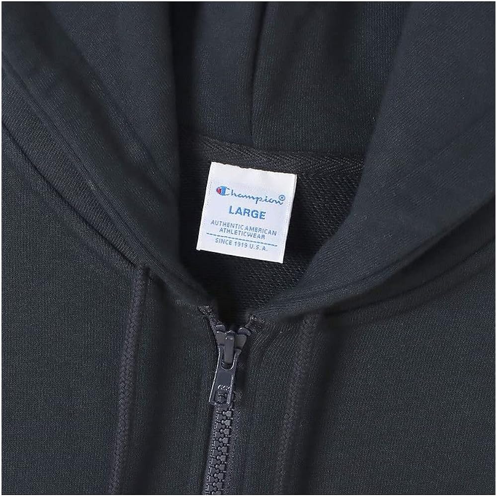 [Champion] Hoodie, Long Sleeve, One Point Logo, Zip Hooded Sweatshirt, C3-W104Z Men's