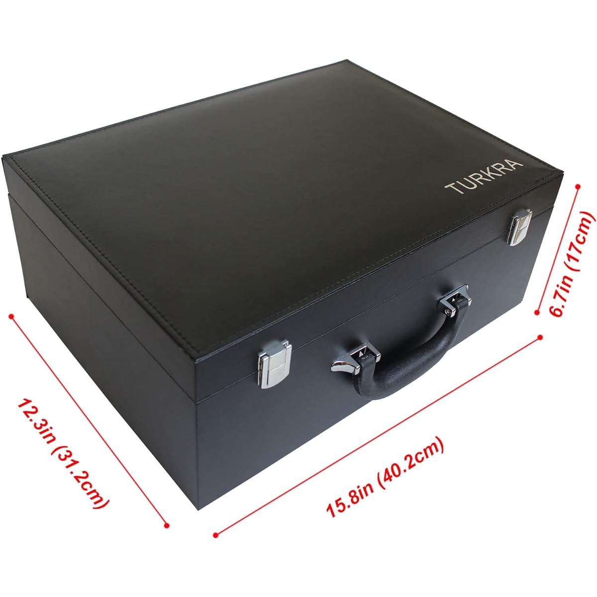 TURKRA Leather Storage Case Grade Card Slab Magnetic/Screw-in Card Holder Top Load Semi-Rigid Card Holder Premium Display Case for Sports Cards and Trading Cards, Black