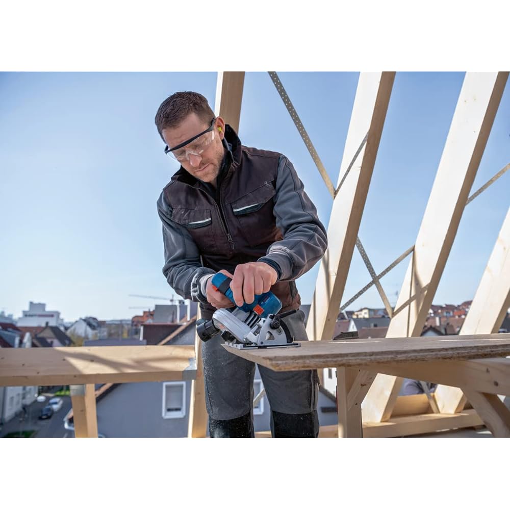 Bosch Professional 18V cordless circular saw (battery/charger sold separately/parallel guide/sample tip saw included) GKS18V-57-2H