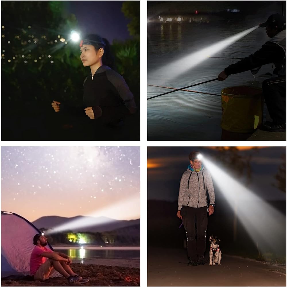 KLARUS Waterproof Feature HC3 LED Clip-on Cap Lightweight Cap Light Headlamp, White and Red Light with Sensor Control, 5 Dimmable Modes, for Hunting, Camping, Fishing