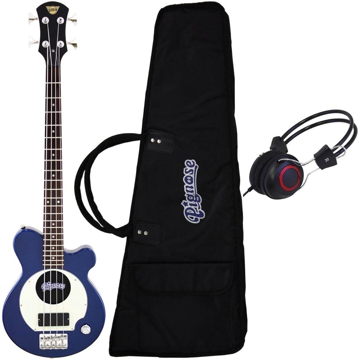 [With headphones] Pignose PGB-200 MBL Bass with built-in amplifier