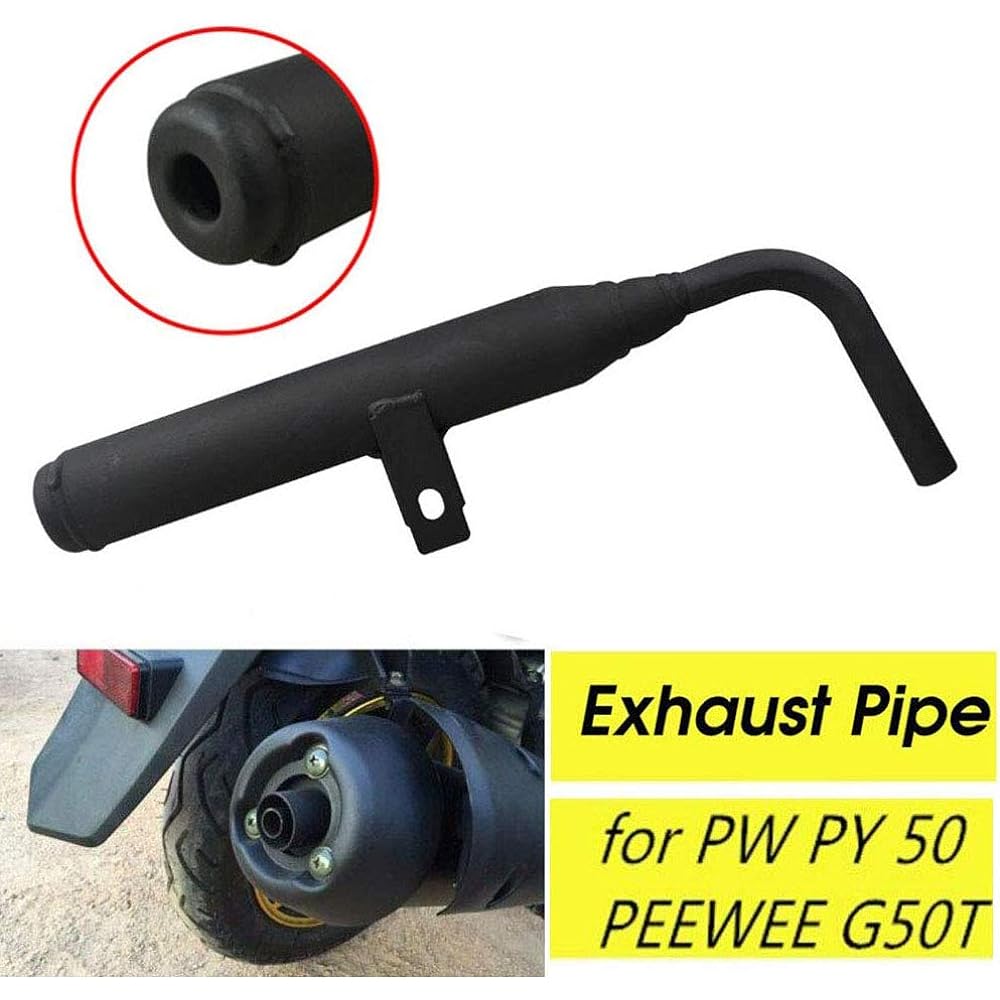 Wai Danie Motorcycle Muffler Pipe Exhaust Silencer Pipe System Parts Yamaha PW50 PY50 PW PY 50 PEEWEE ATV Quad Motocross Pit Kids Bike Bike Parts