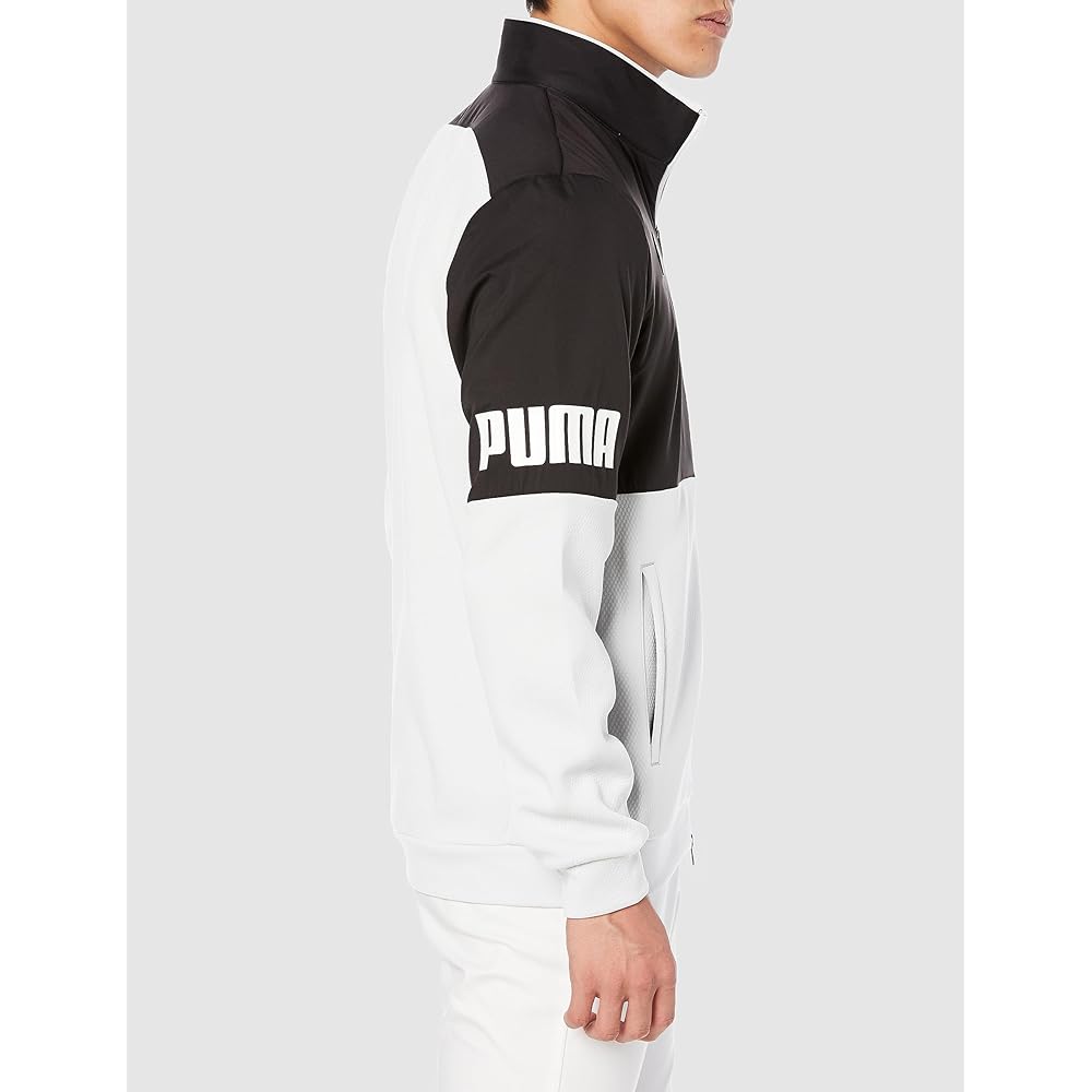 [PUMA] Men's Blouson Golf Sweat Combination Stand Collar FZ Jacket