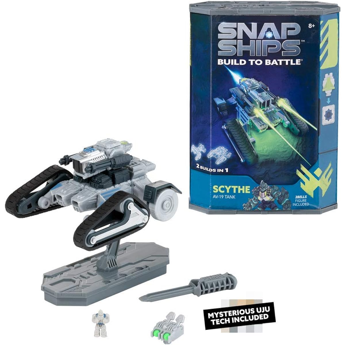 Snap Ships Scythe AV-19 Tank -- Construction Toy for Custom Building and Battle Play - Ages 8+