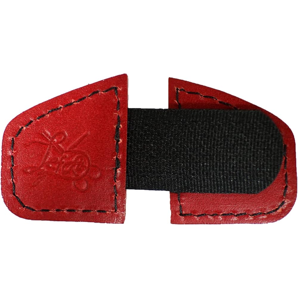 Leather Craft for Anglers (Lcfa) Kurotai Kobo Carbon Elbow Pad Elbow Cover Embossed Enamel Red