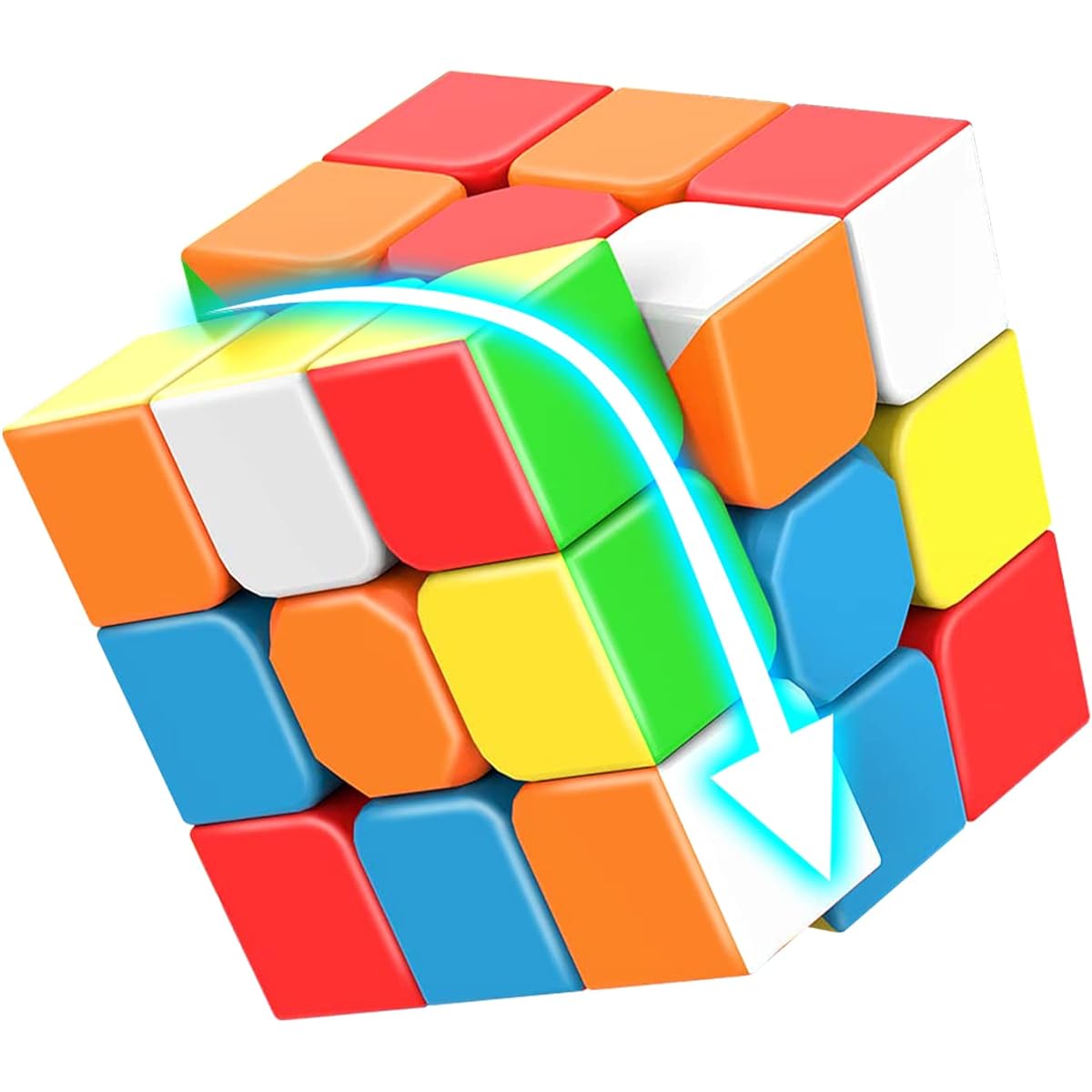 STEAM Life Speed Cube Set 4 Pack Magic Cube Speed Cube 3x3 2x2 Speed Cube 4x4 Speed Cube Pyramid Cube Smooth Puzzle Cube Magic Cube Collection for Kids & Adults