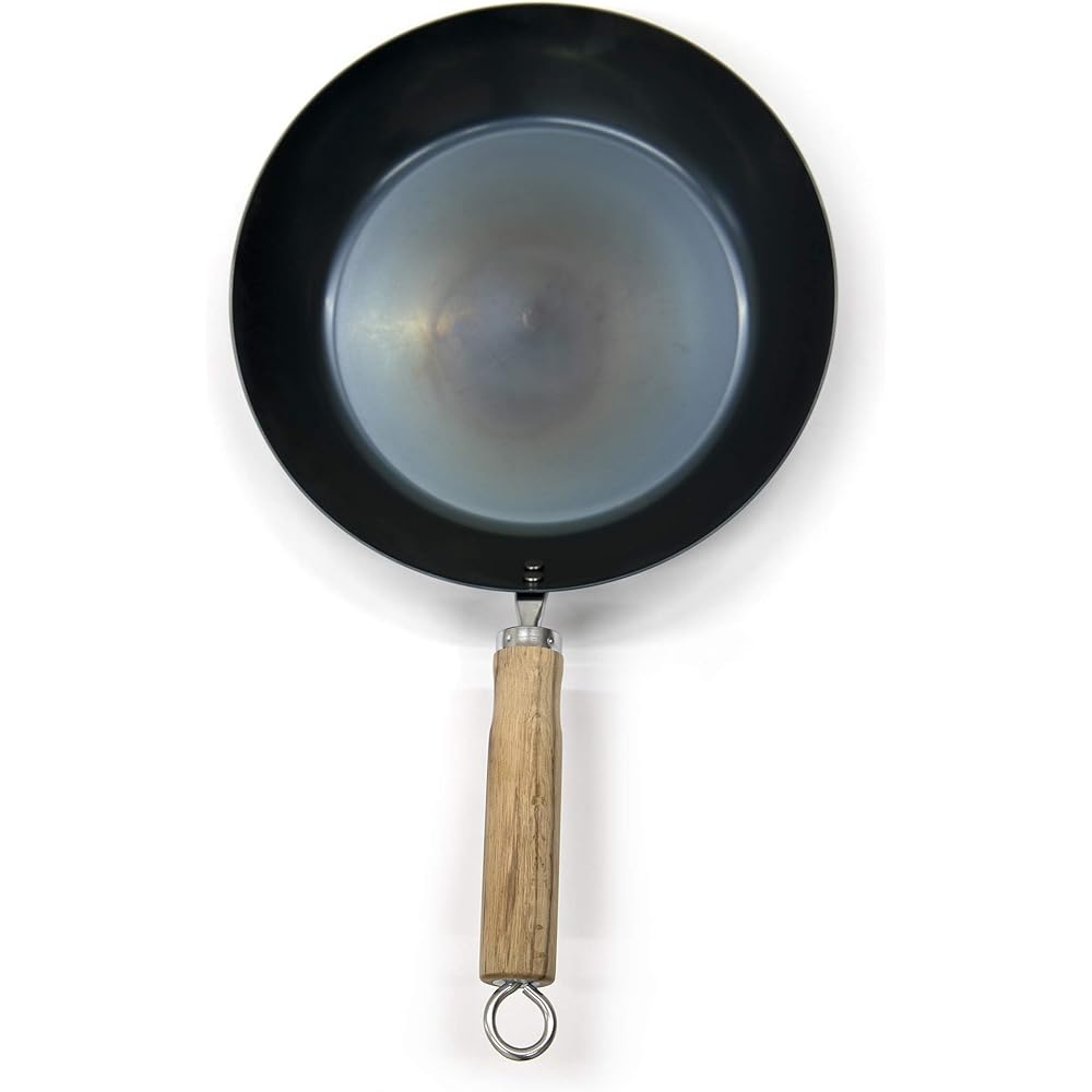 Kyoto Katsugu Frying Pan, Iron, Oil-Based, 28cm, Made in Japan