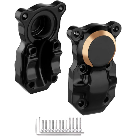 2pcs Brass Differential Cover Front & Rear Axial SCX24 AXI90081 Upgrade 1/24 RC Crawler Car