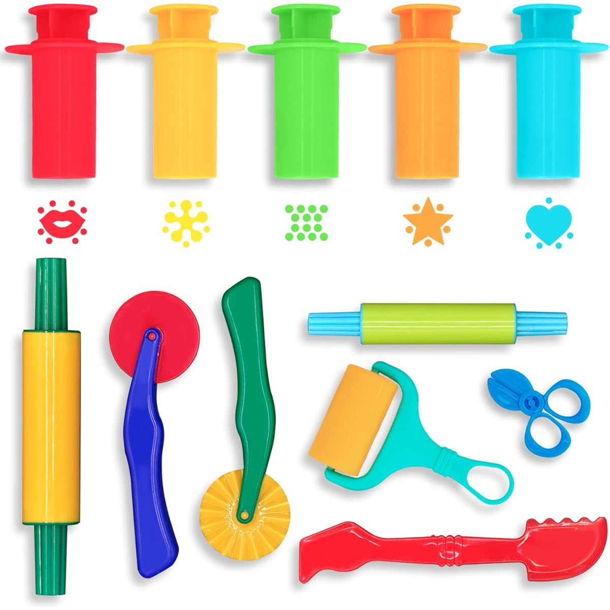 Clay and Dough Tools 12 Piece Set Ages 3+ Set of 12