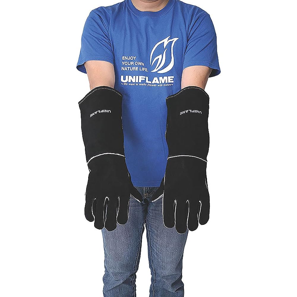 [Uniframe] Camping Gloves Long 665459 Black