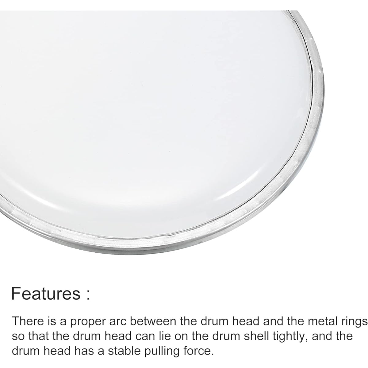 MECCANIXITY 20 inch drum head drum skin sound control PET material transparent