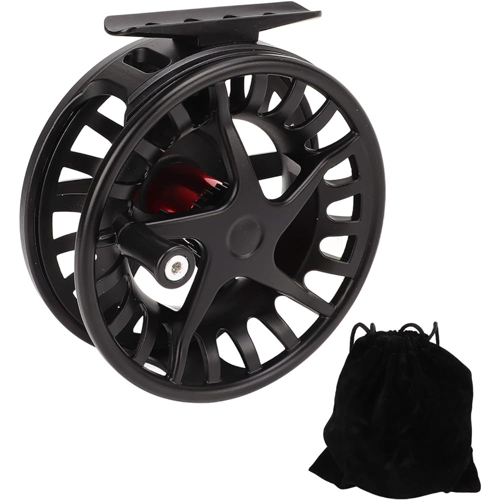 Fly reel aluminum fishing reel black
