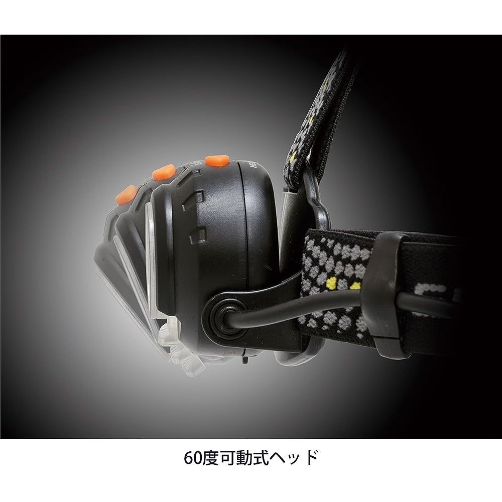 GENTOS LED Headlight Head Wars [Brightness 200-500 lumens/Practical lighting 5-11 hours/Rear recognition light] Compliant with ANSI standards