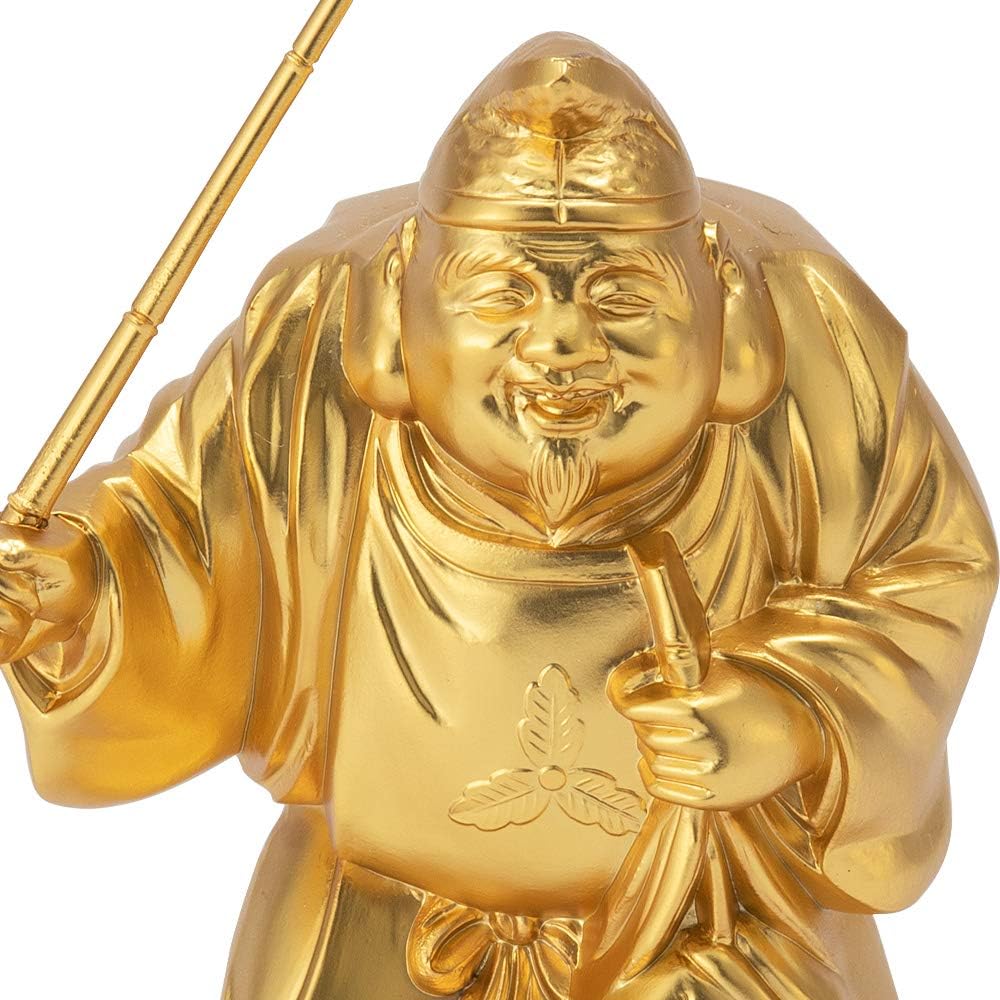 Buddhist Altar Shop Takita Shoten Buddha Statue Good Luck, Good Luck, Seven Lucky Gods, Ebisu (Height 8.3cm x Width 6cm) [Made by Hideun Makita] ◆Prosperity in business, good health, good fortune, fortune, warding off evil [Certificate issued by Takita S
